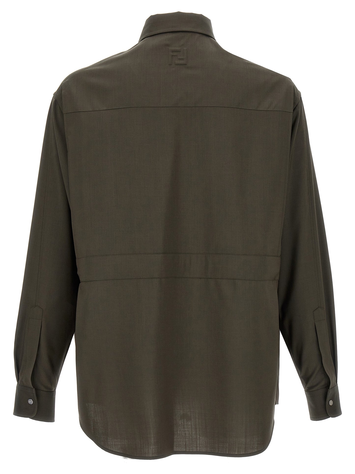 Fendi Bicolor Wool Blouse