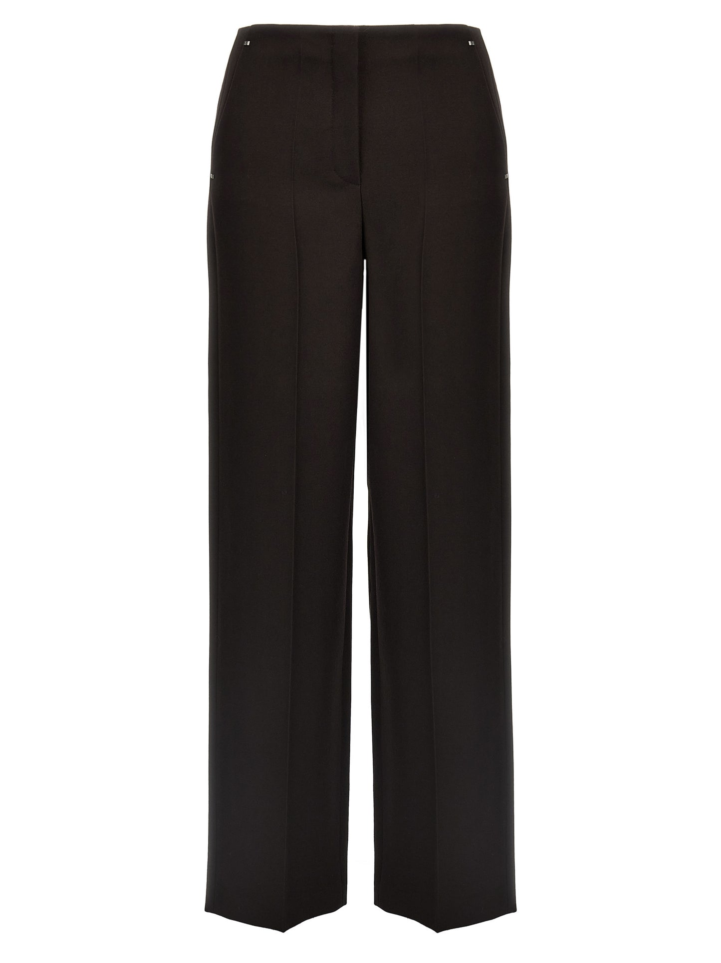 Fendi Purple Virgin Wool Dress Pants