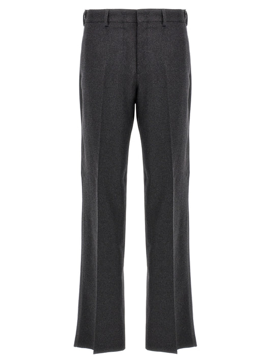 Fendi Gray Cashmere Casual Pants