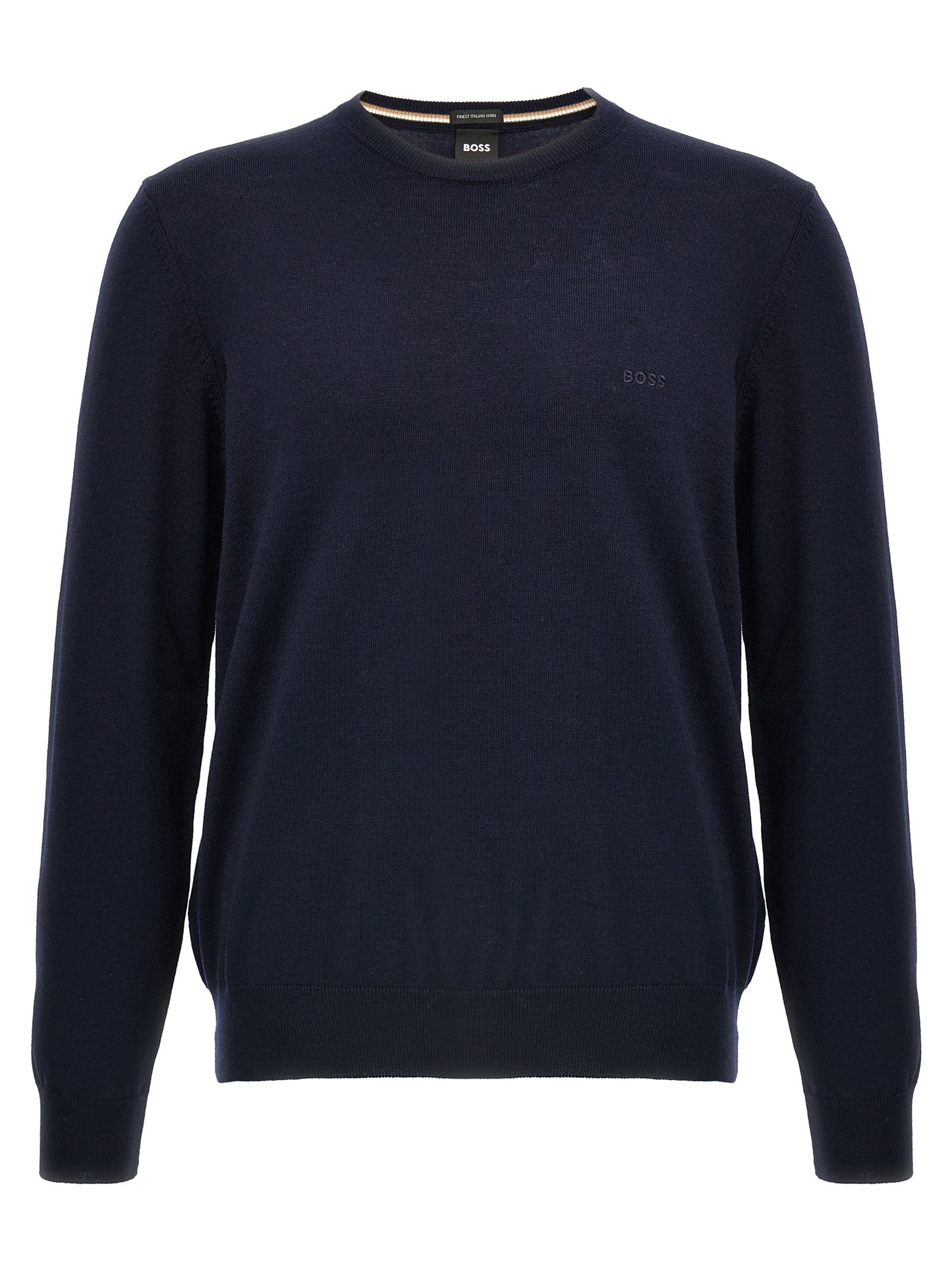 Hugo Boss Blue Virgin Wool Cardigan