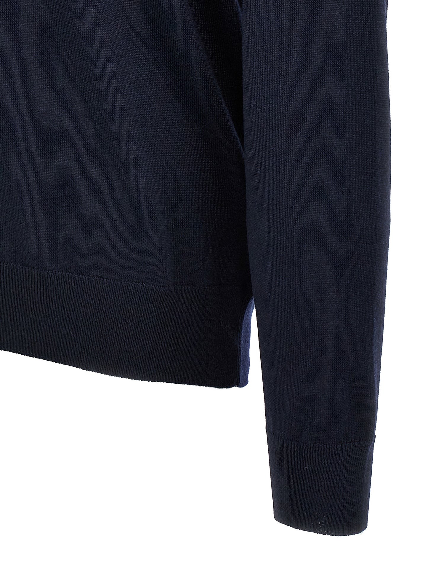 Hugo Boss Blue Virgin Wool Cardigan