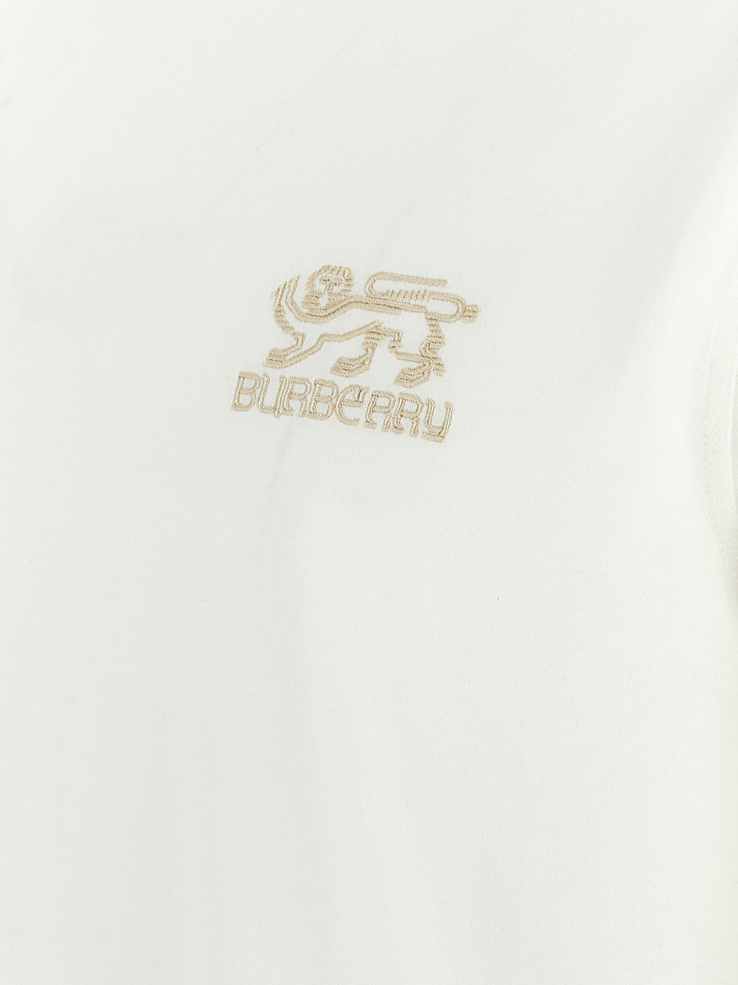 Burberry White Cotton T-Shirt