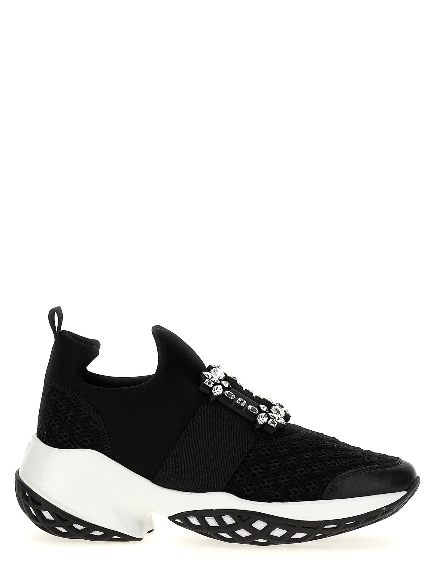 Roger Vivier Black Polyester Athletic Sneakers