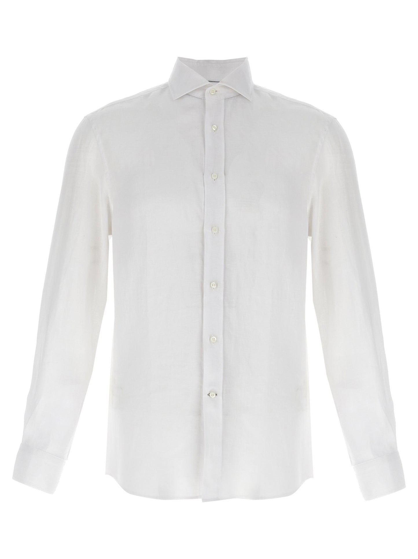Brunello Cucinelli White Linen Blouse