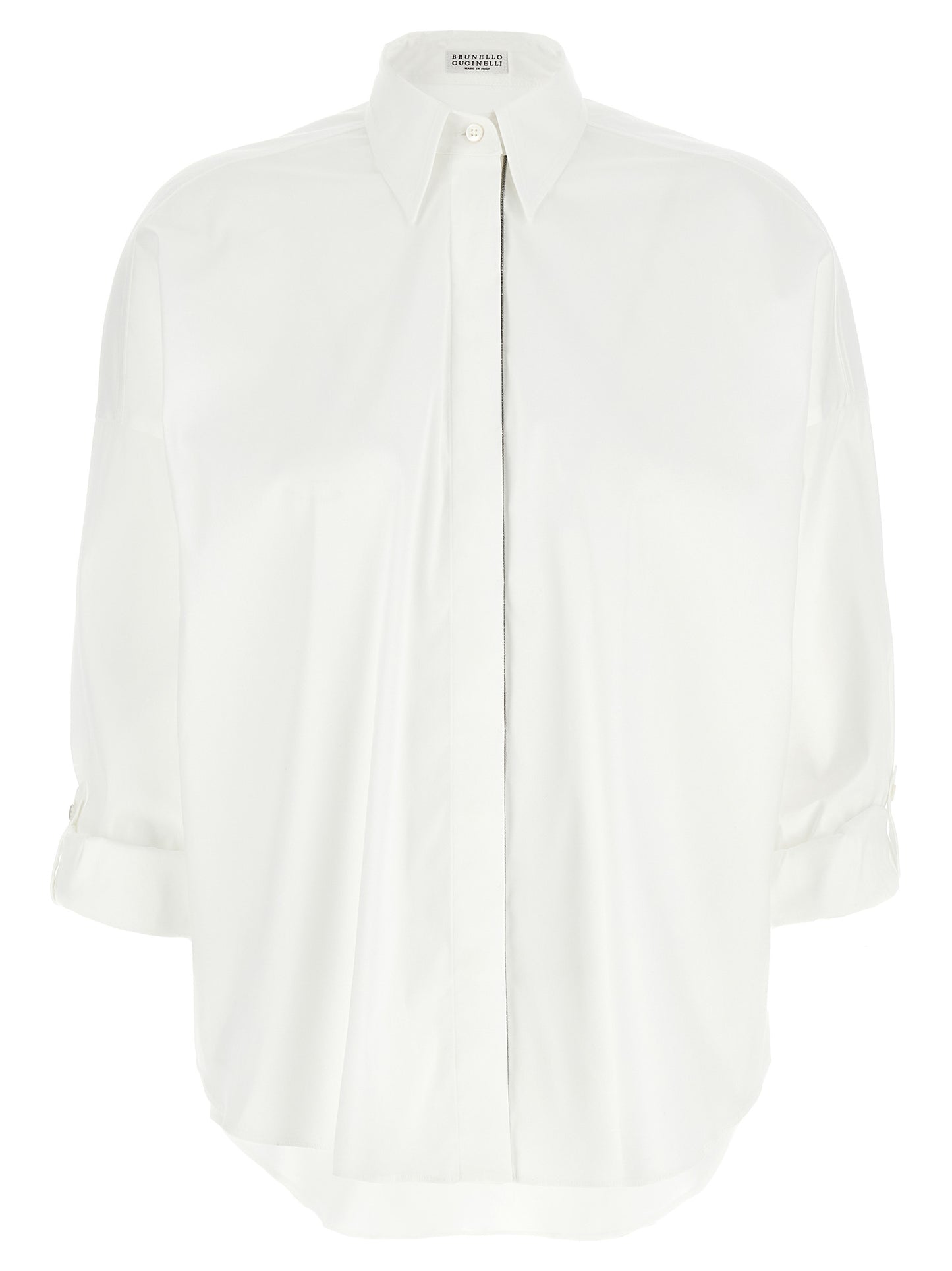 Brunello Cucinelli White Cotton Blouse