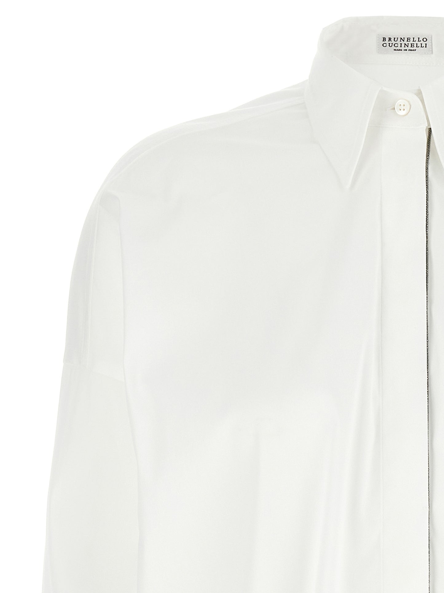 Brunello Cucinelli White Cotton Blouse