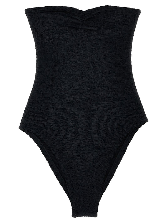 Hunza G Black Polyamide One-Piece Swimsuit
