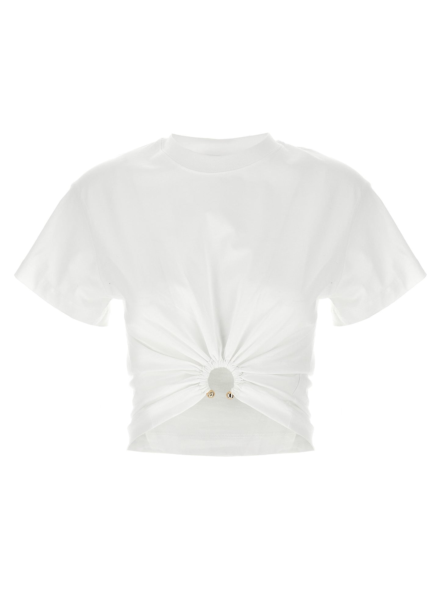 Paco Rabanne White Cotton T-Shirt