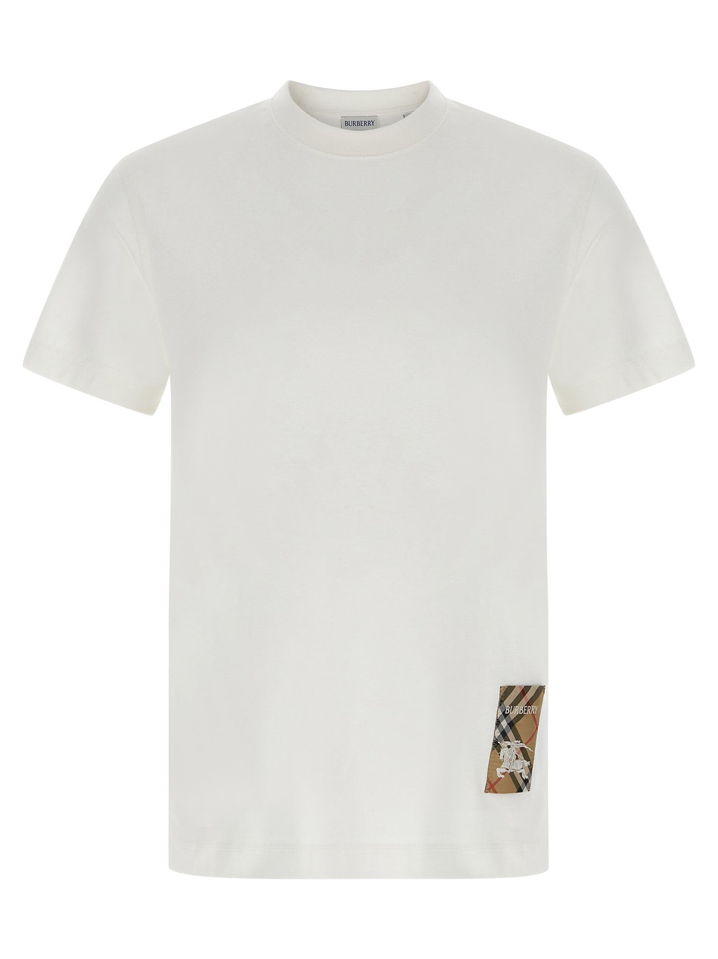 Burberry White Cotton T-Shirt
