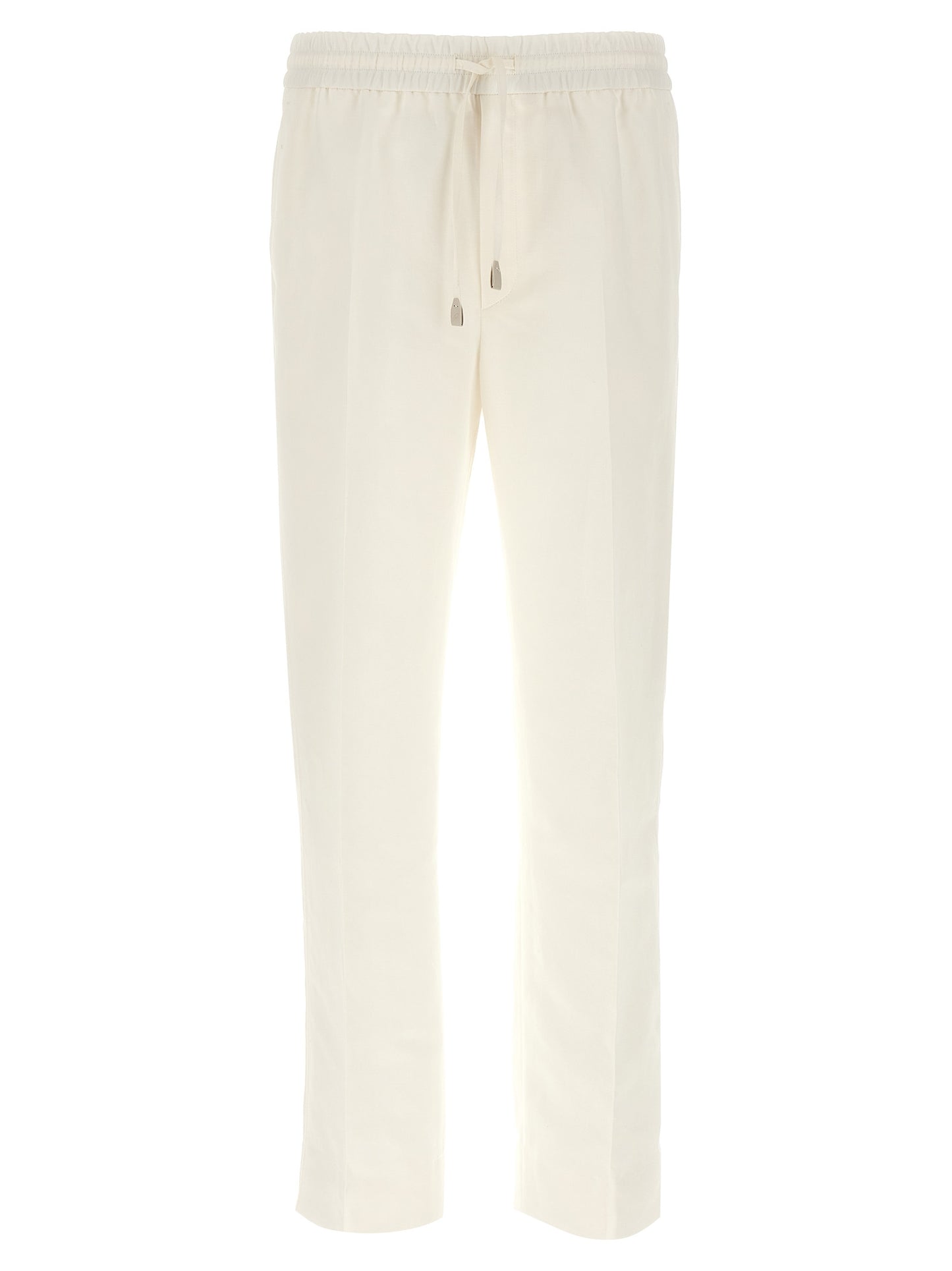 Brioni White Linen Casual Pants