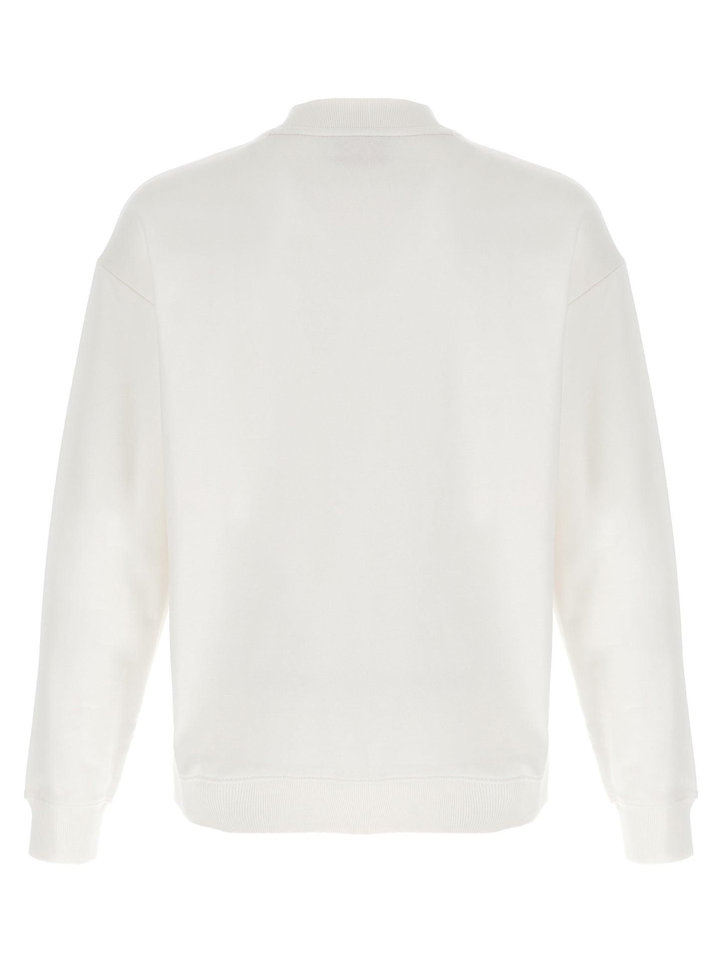 Hugo Boss White Cotton Sweatshirt