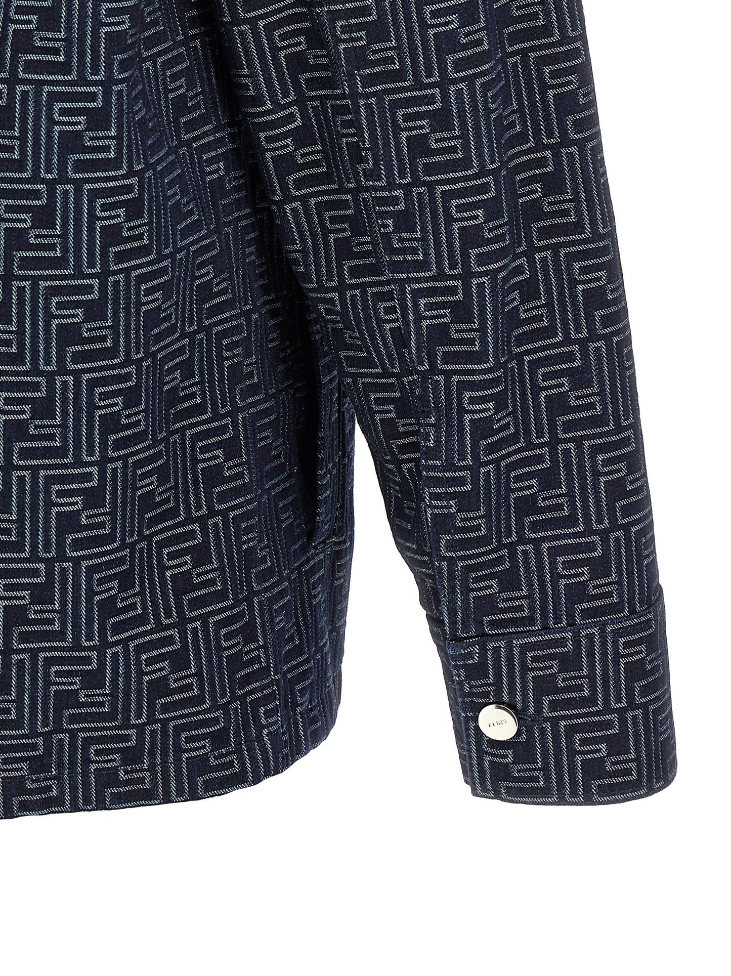 Fendi Blue Cotton Denim Jacket