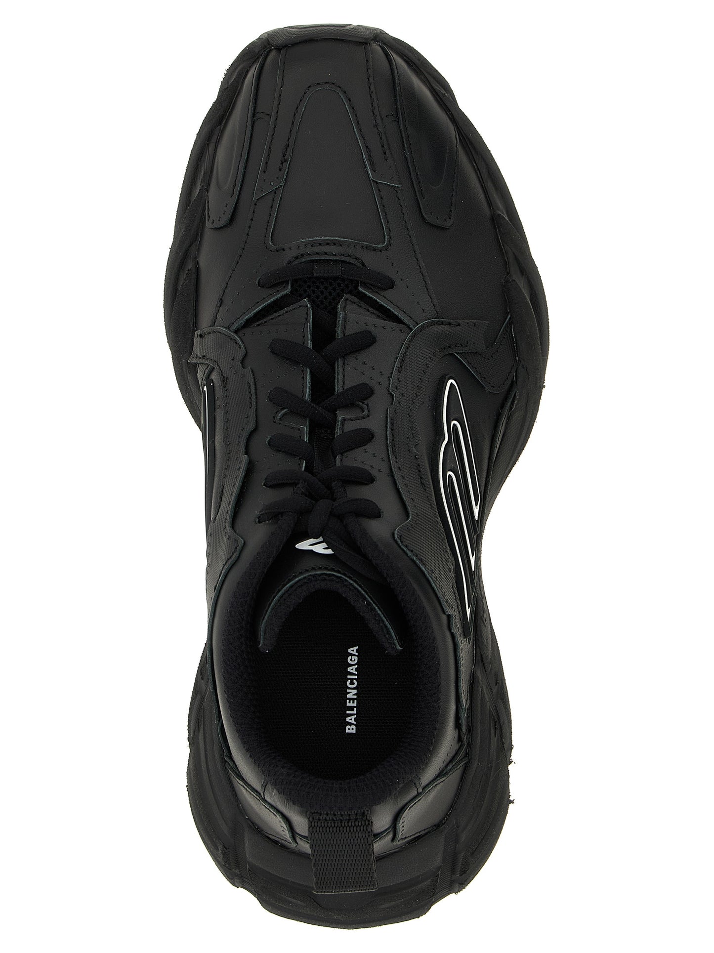 Balenciaga Black Calfskin Athletic Sneakers