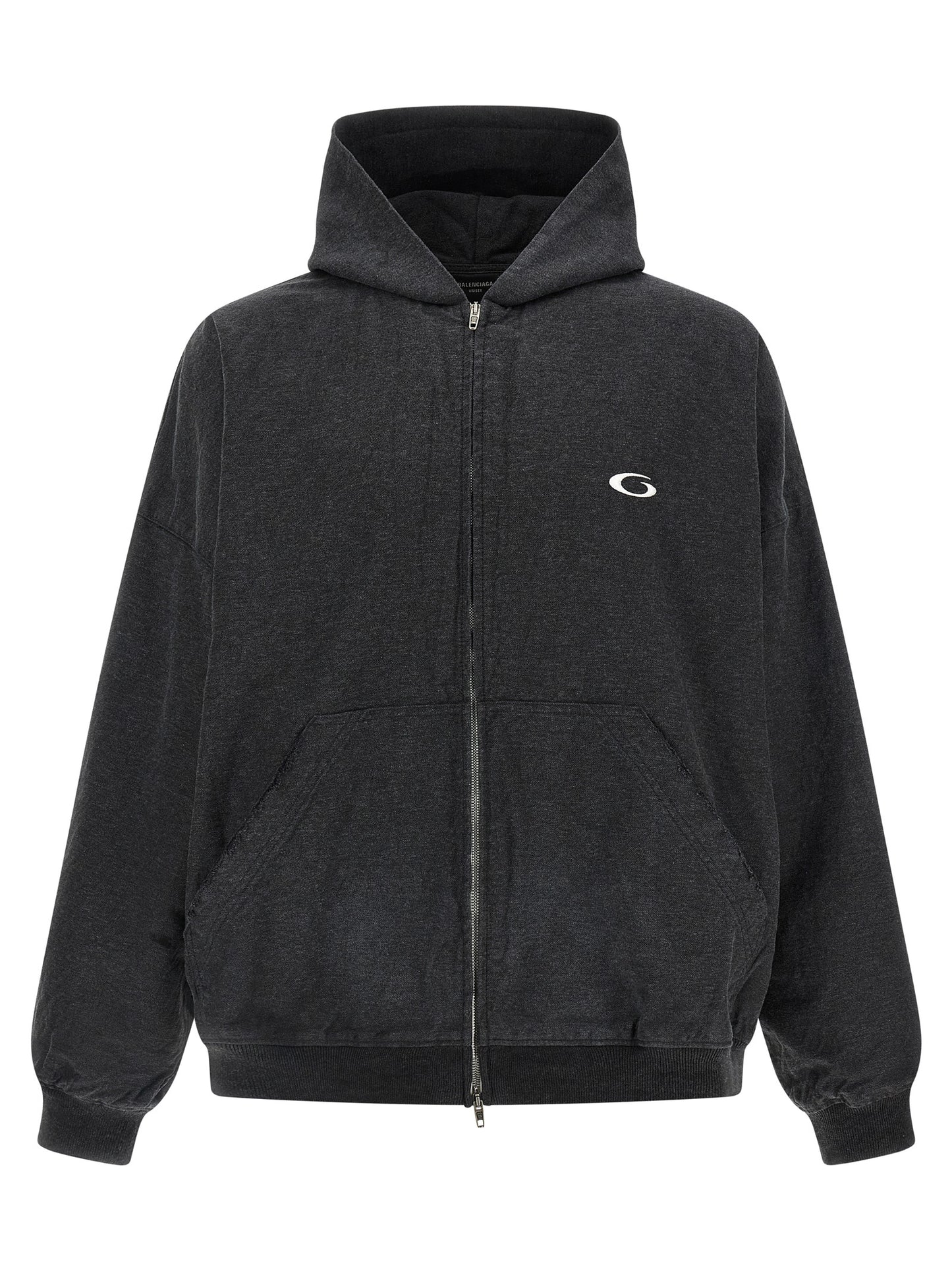 Balenciaga Gray Cotton Sweatshirt
