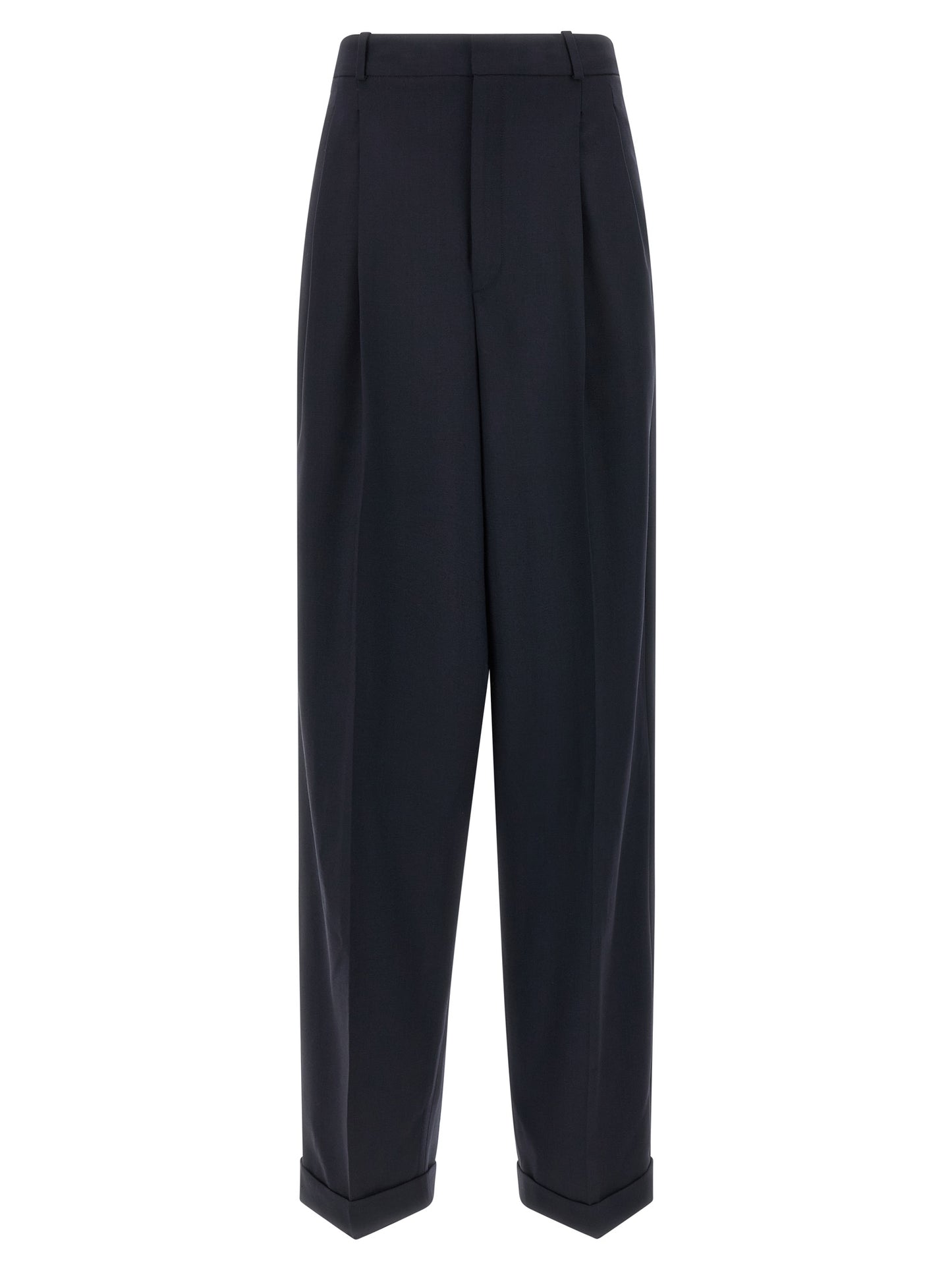 Polo Ralph Lauren Blue Wool Casual Pants