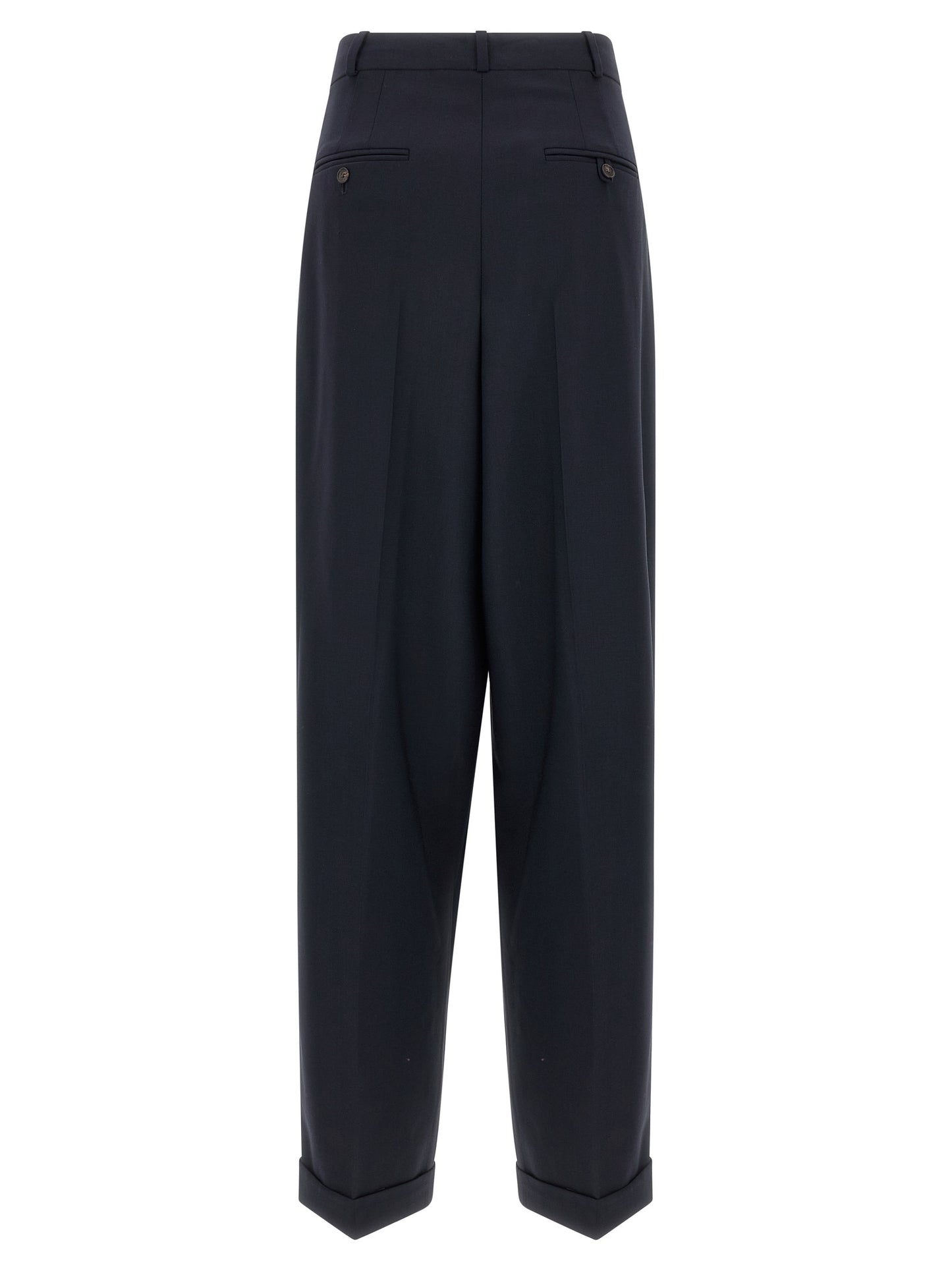 Polo Ralph Lauren Blue Wool Casual Pants