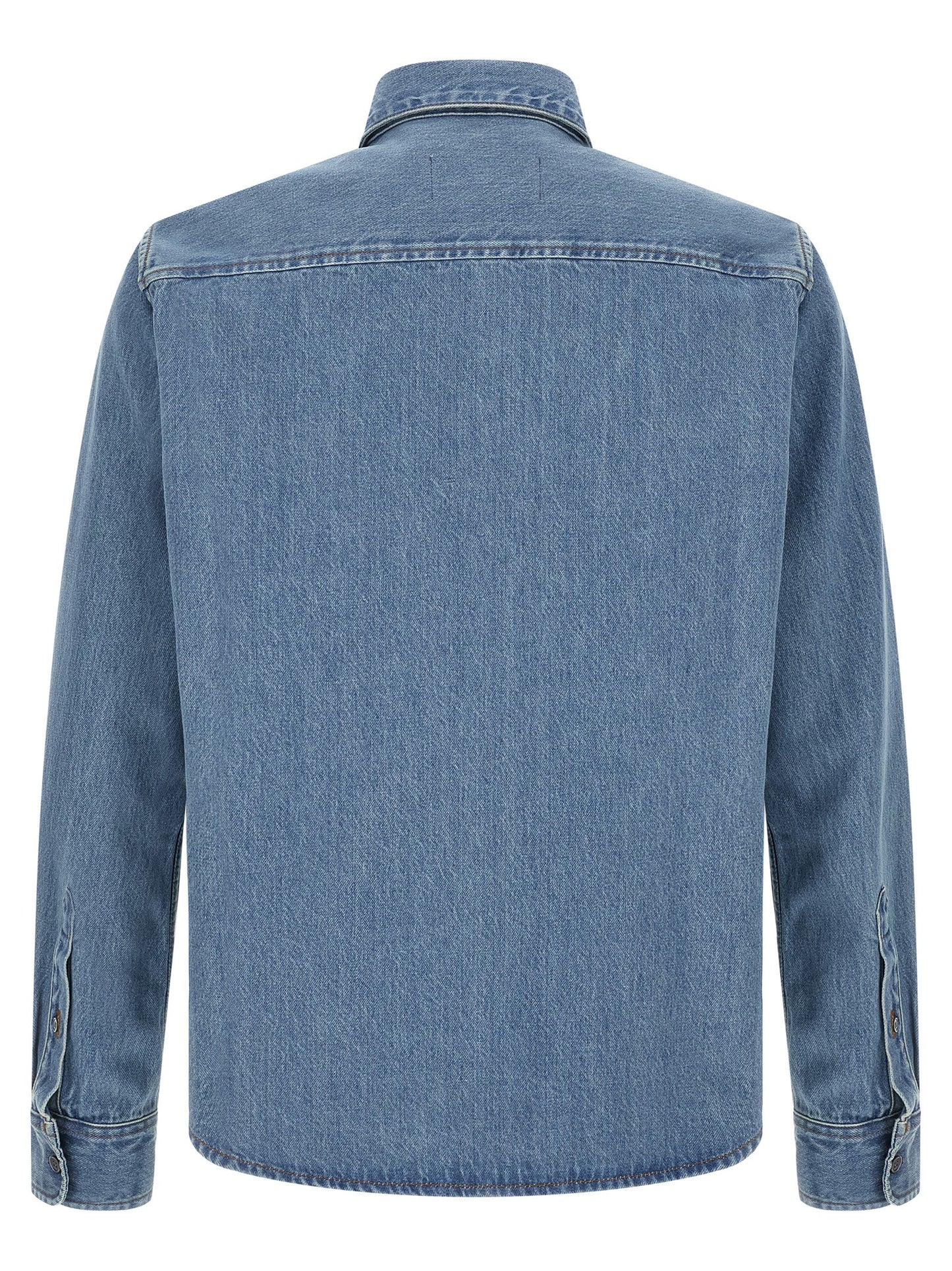 Ami Paris Blue Cotton Blouse
