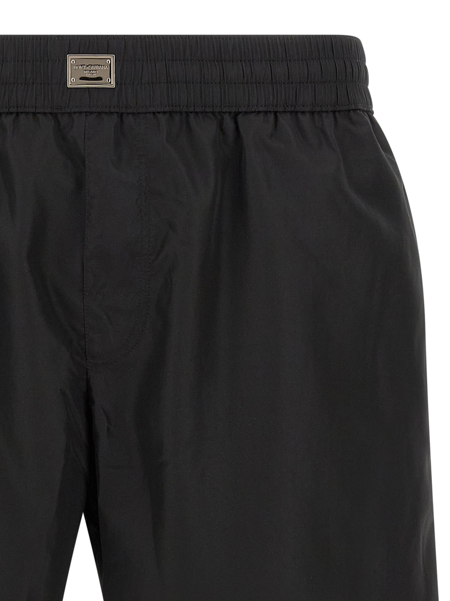 Dolce & Gabbana Black Polyamide Swim Shorts