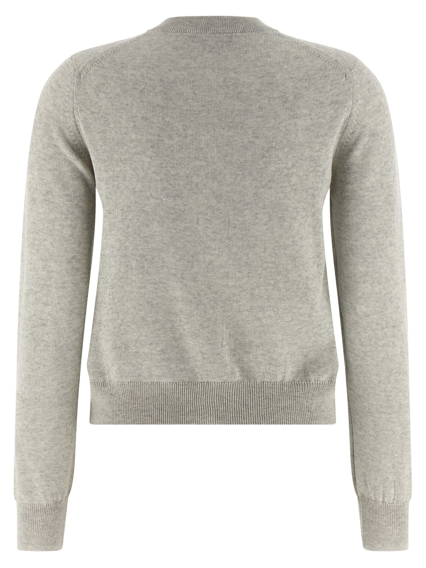 Maison Kitsuné Gray Virgin Wool Cardigan