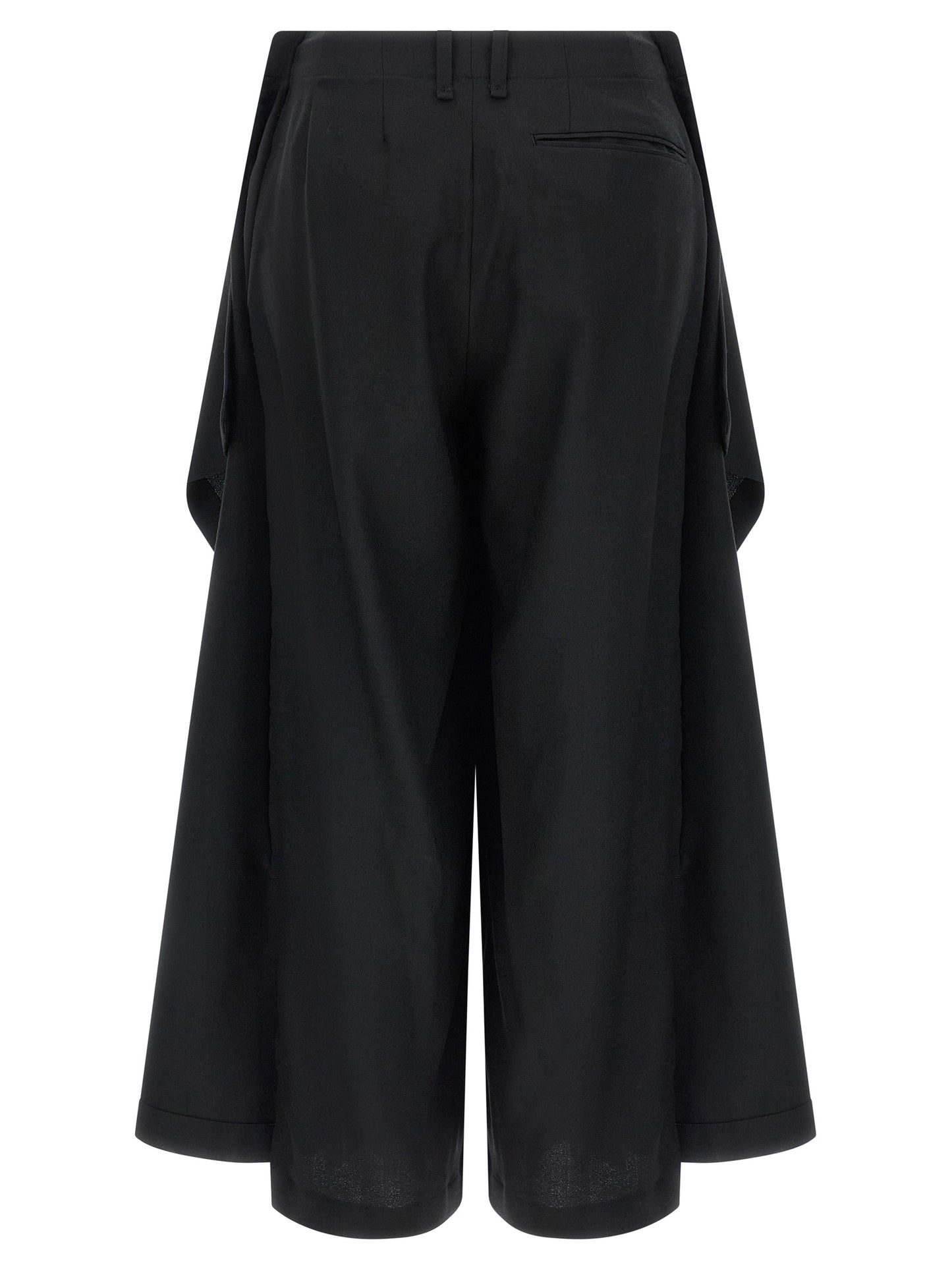 Issey Miyake Black Wool Casual Pants