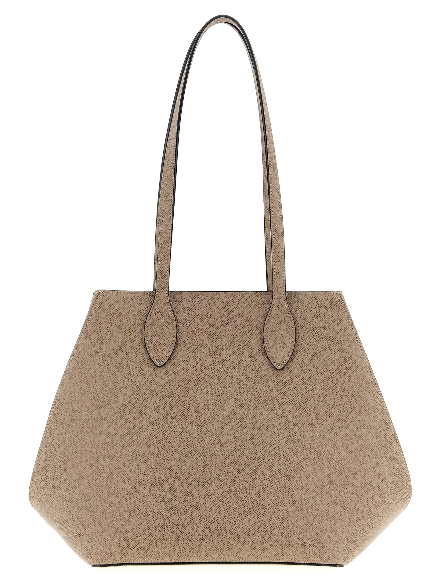 Valextra Beige Calfskin Tote Bag