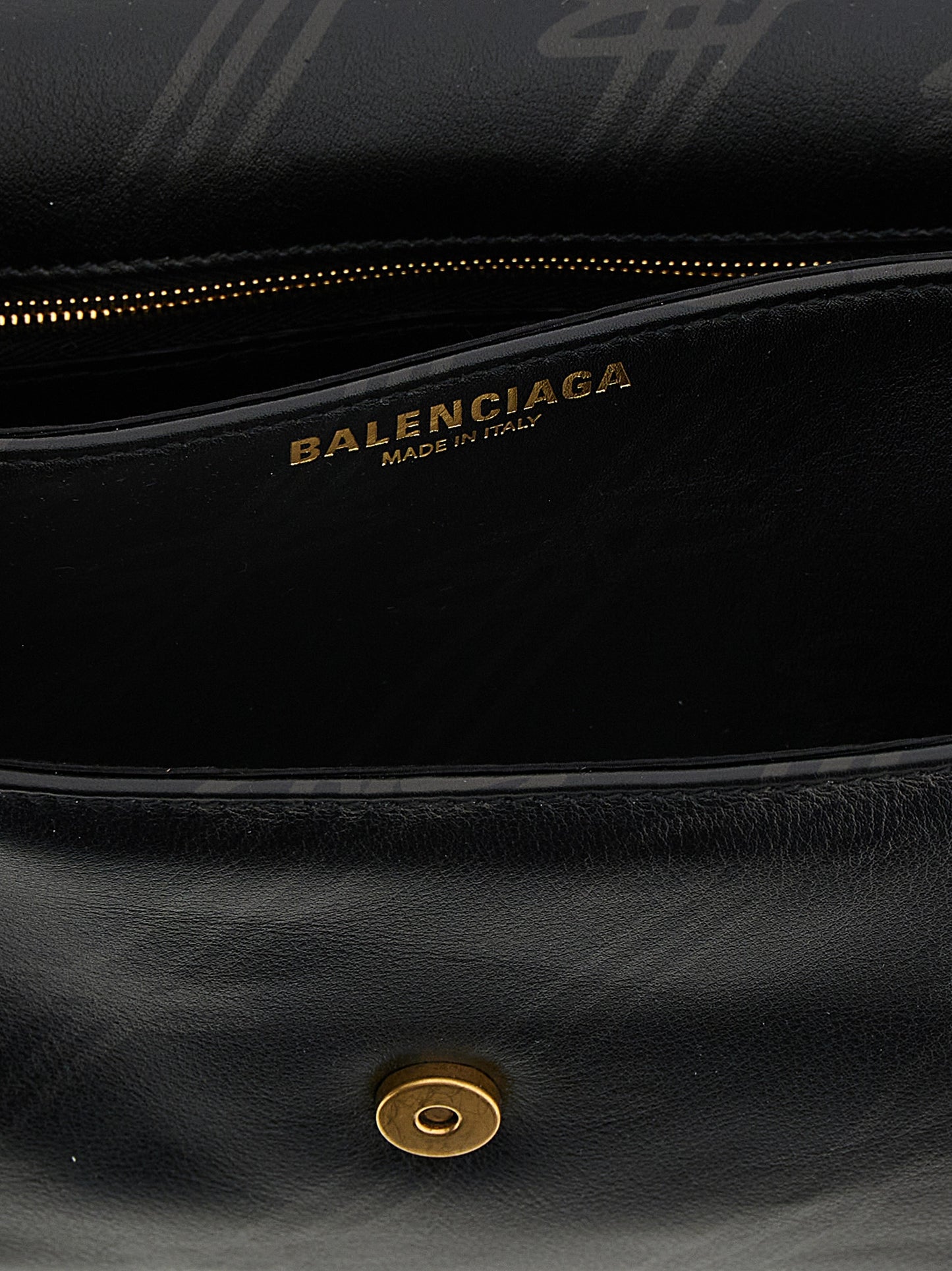 Balenciaga Black Leather Shoulder Bag