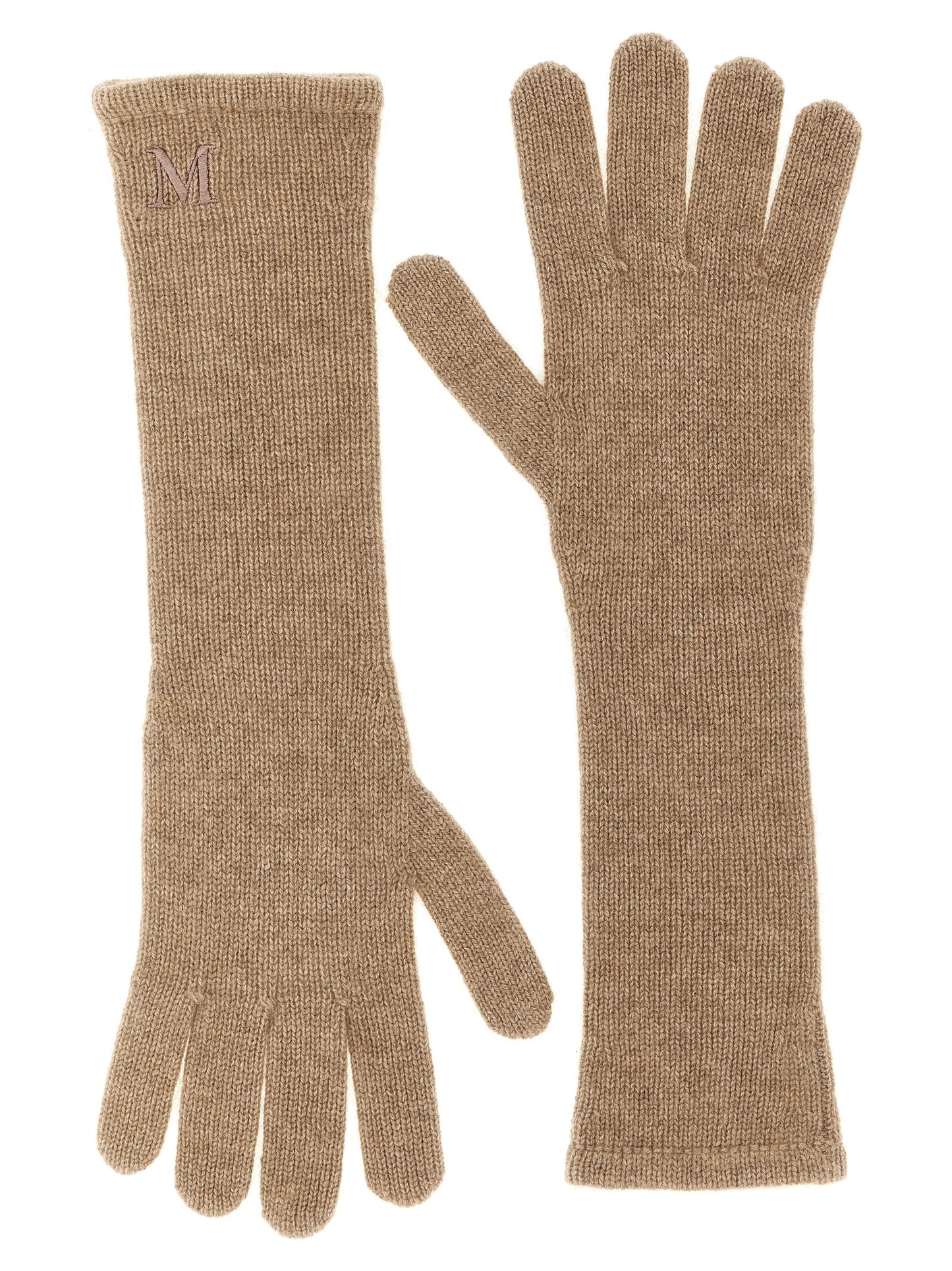 Max Mara Beige Cashmere Gloves