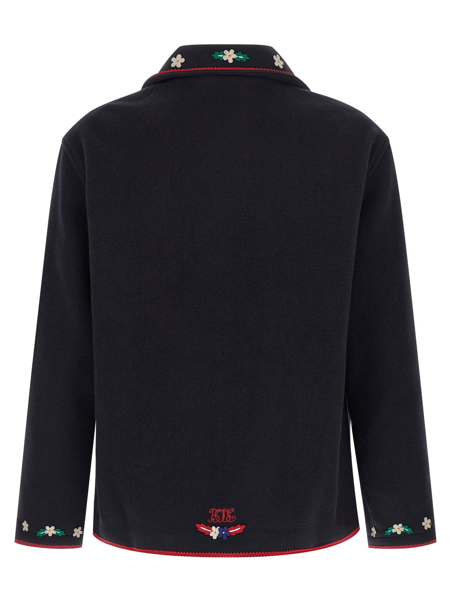 BODE Blue Wool Full-Length Jacket