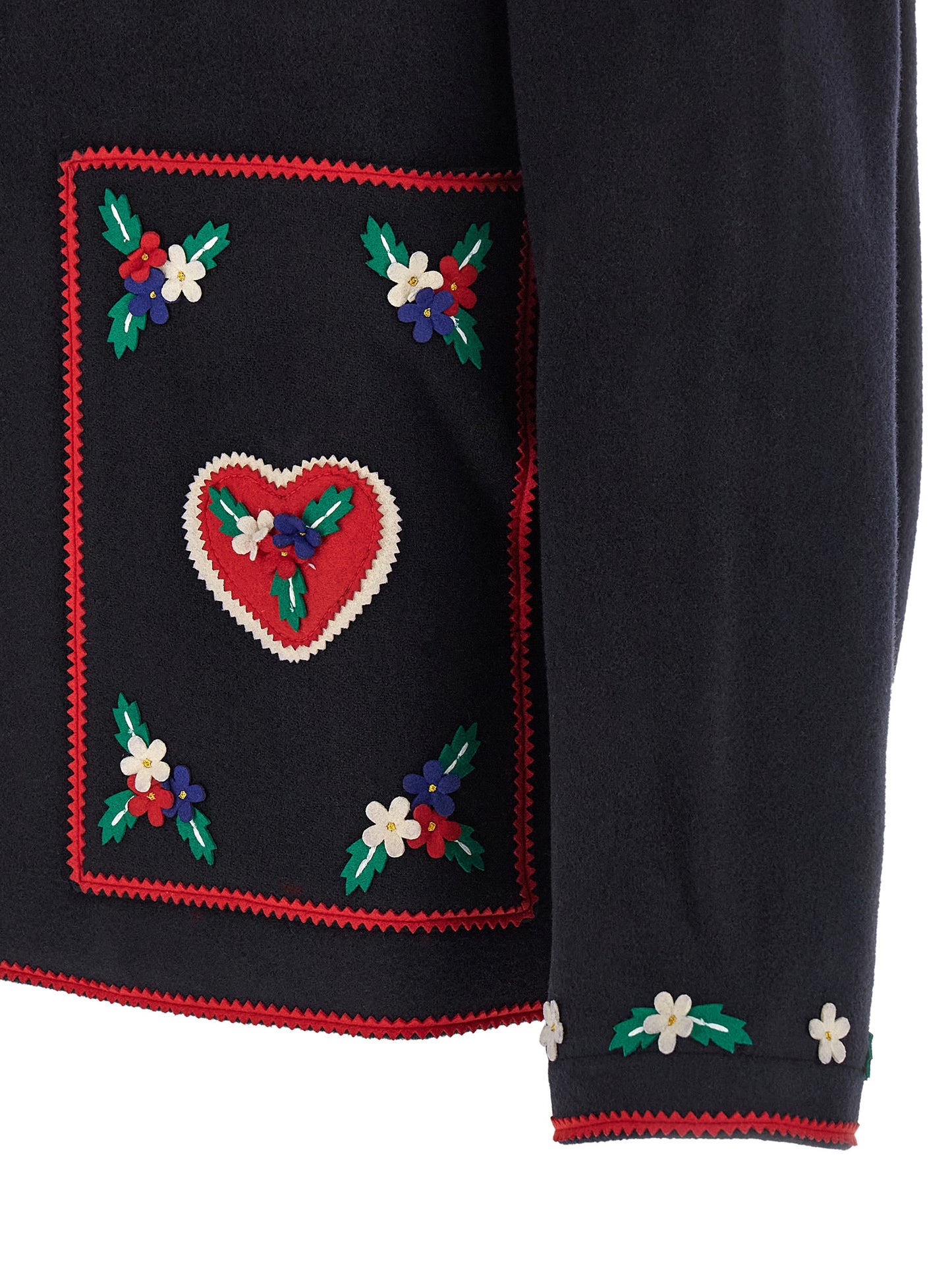 BODE Blue Wool Full-Length Jacket