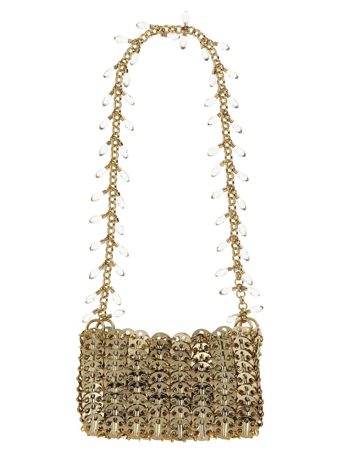 Paco Rabanne Gold Brass Shoulder Bag