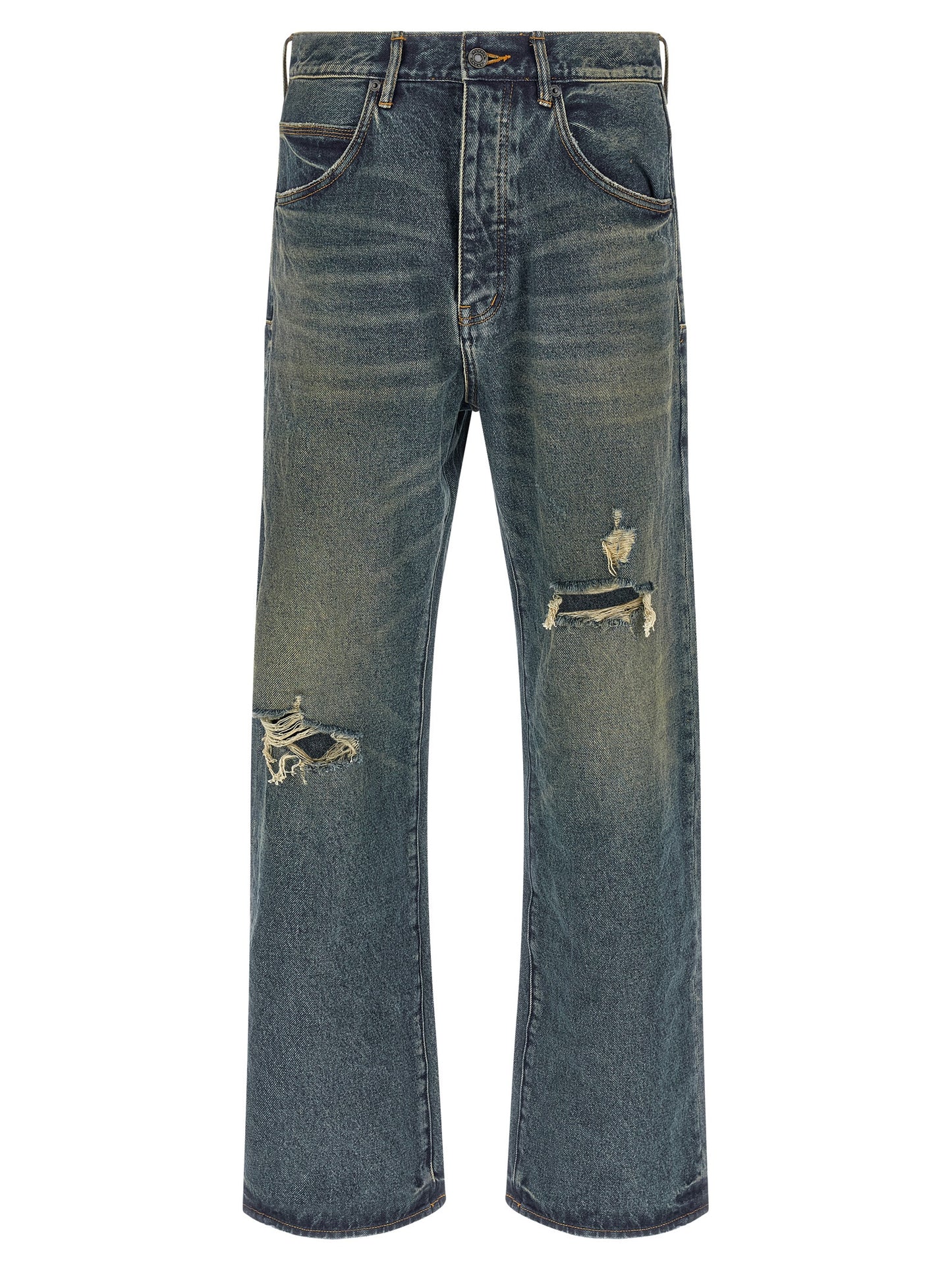 PURPLE Blue Cotton Jeans Denim