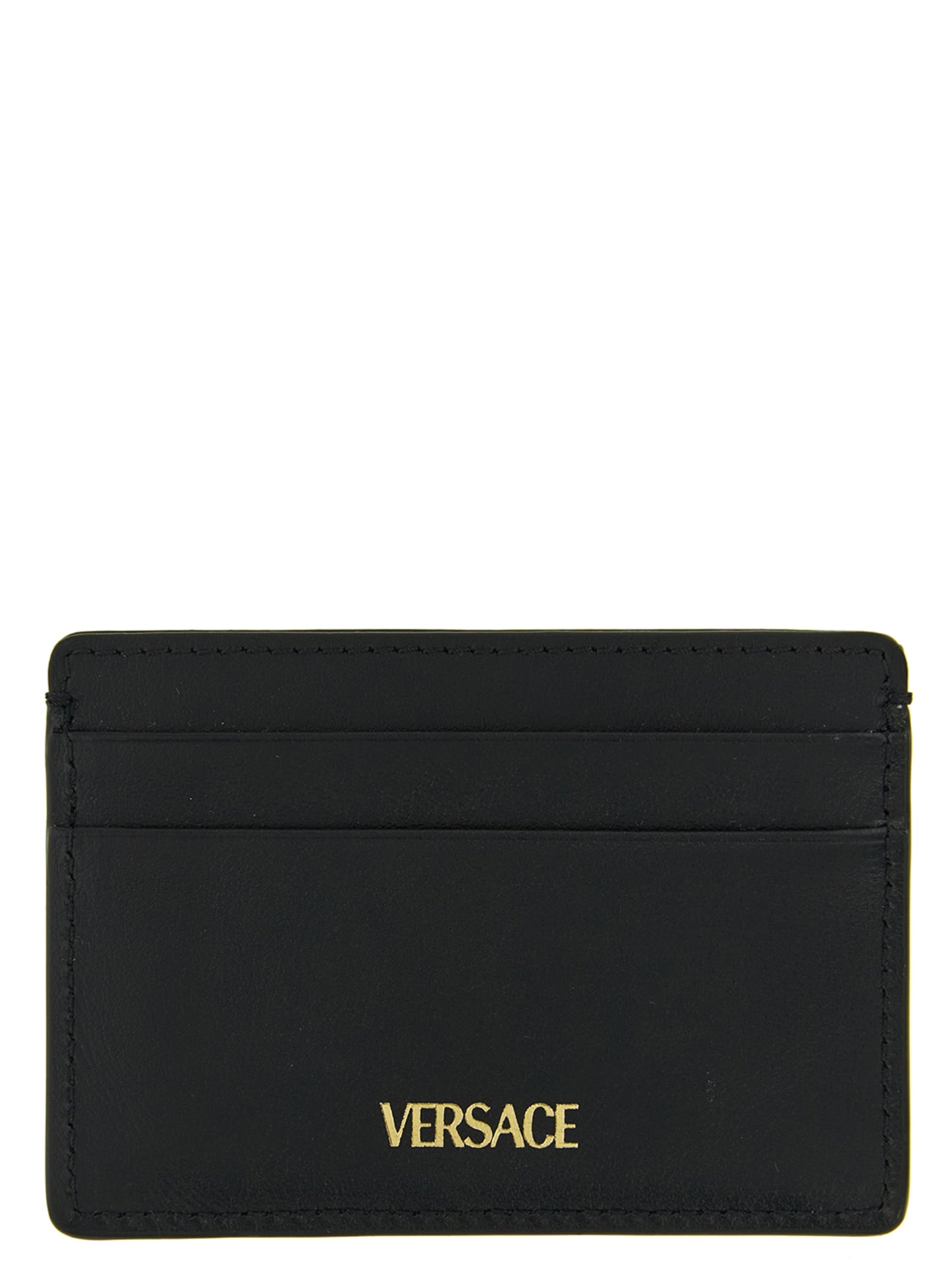 Versace Black Calfskin Cardholder