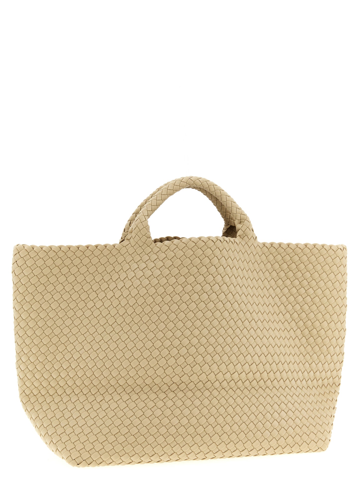 NAGHEDI Beige Neoprene Tote Bag