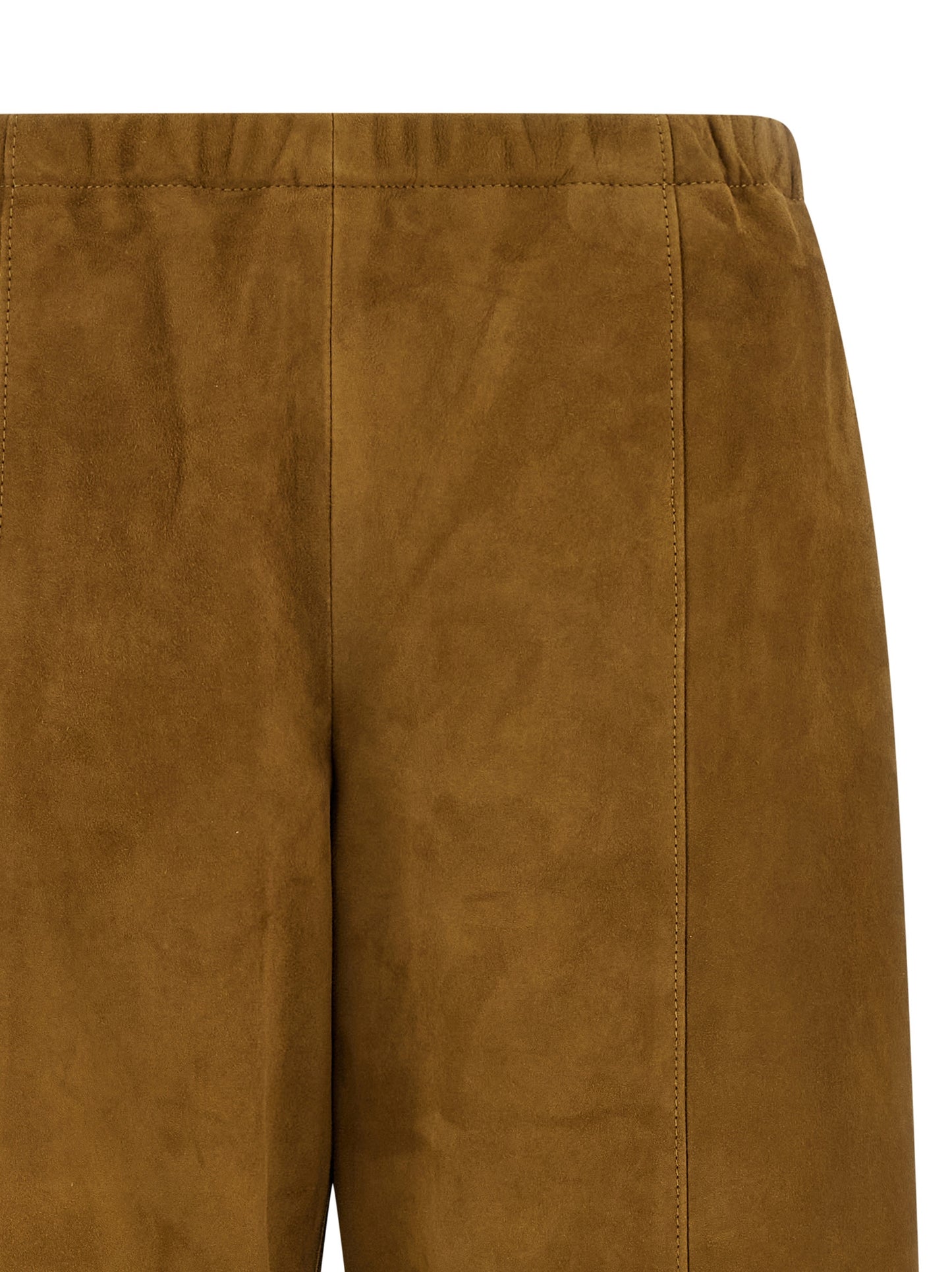 Khaite Brown Leather Pants