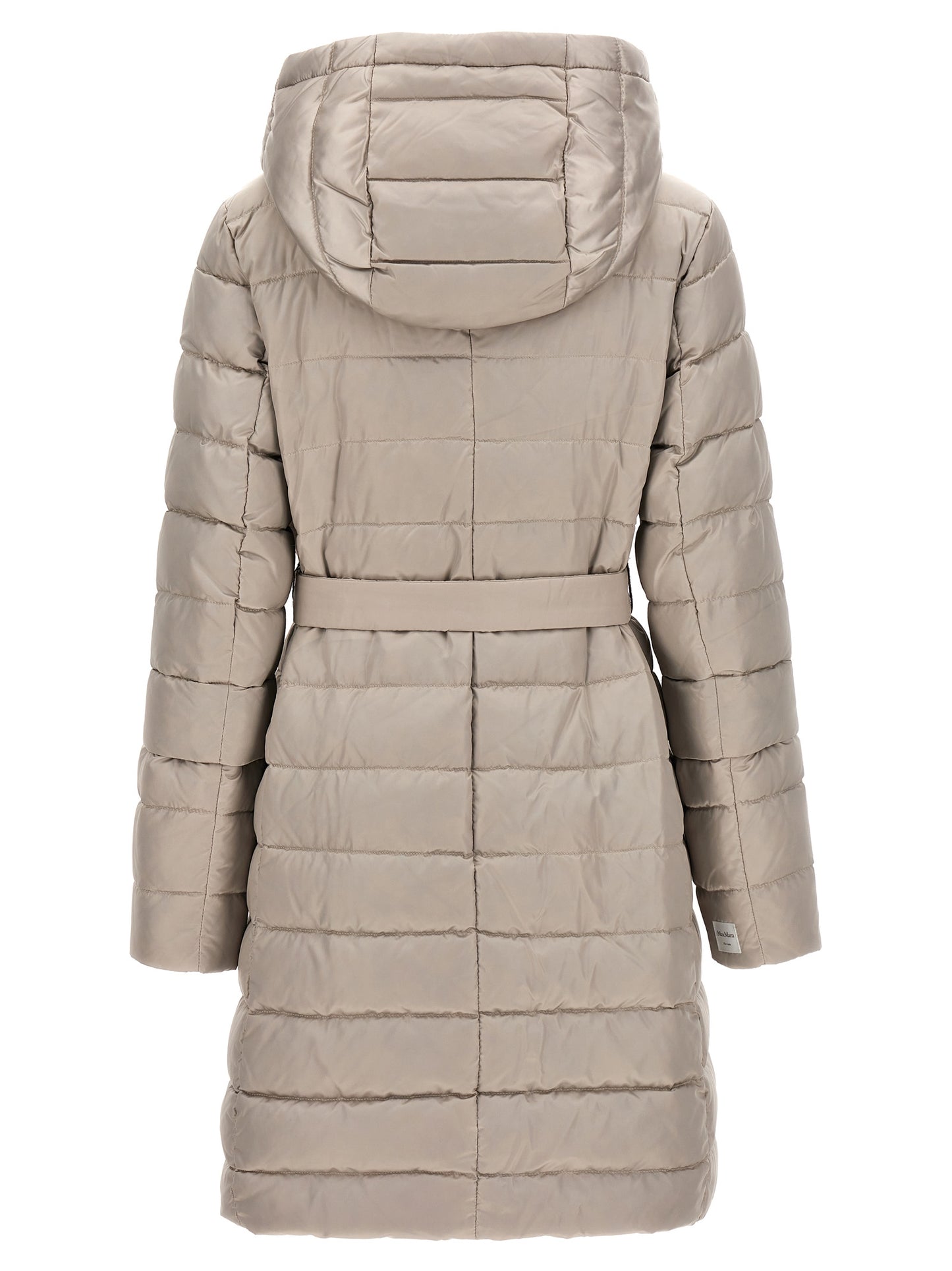 Max Mara White Polyamide Full-Length Jacket