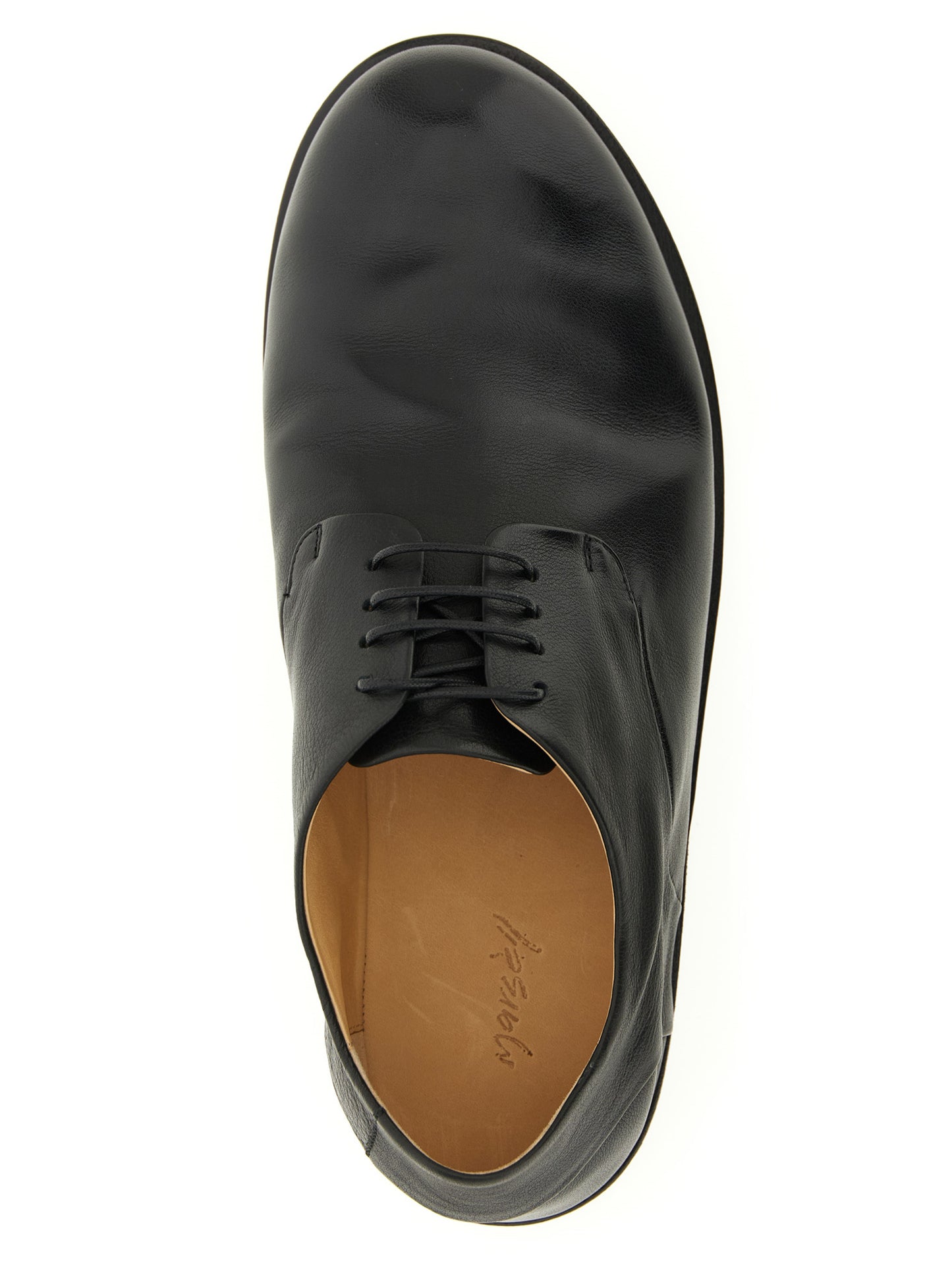 Marsell Black Calfskin Oxfords And Derbies
