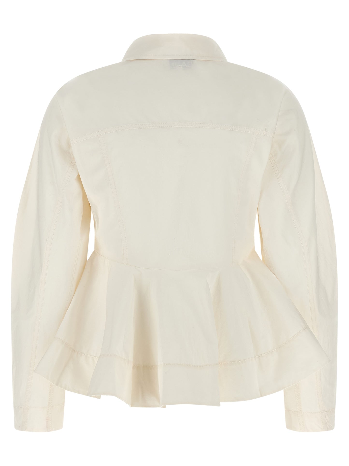 Ganni White Cotton Blouse