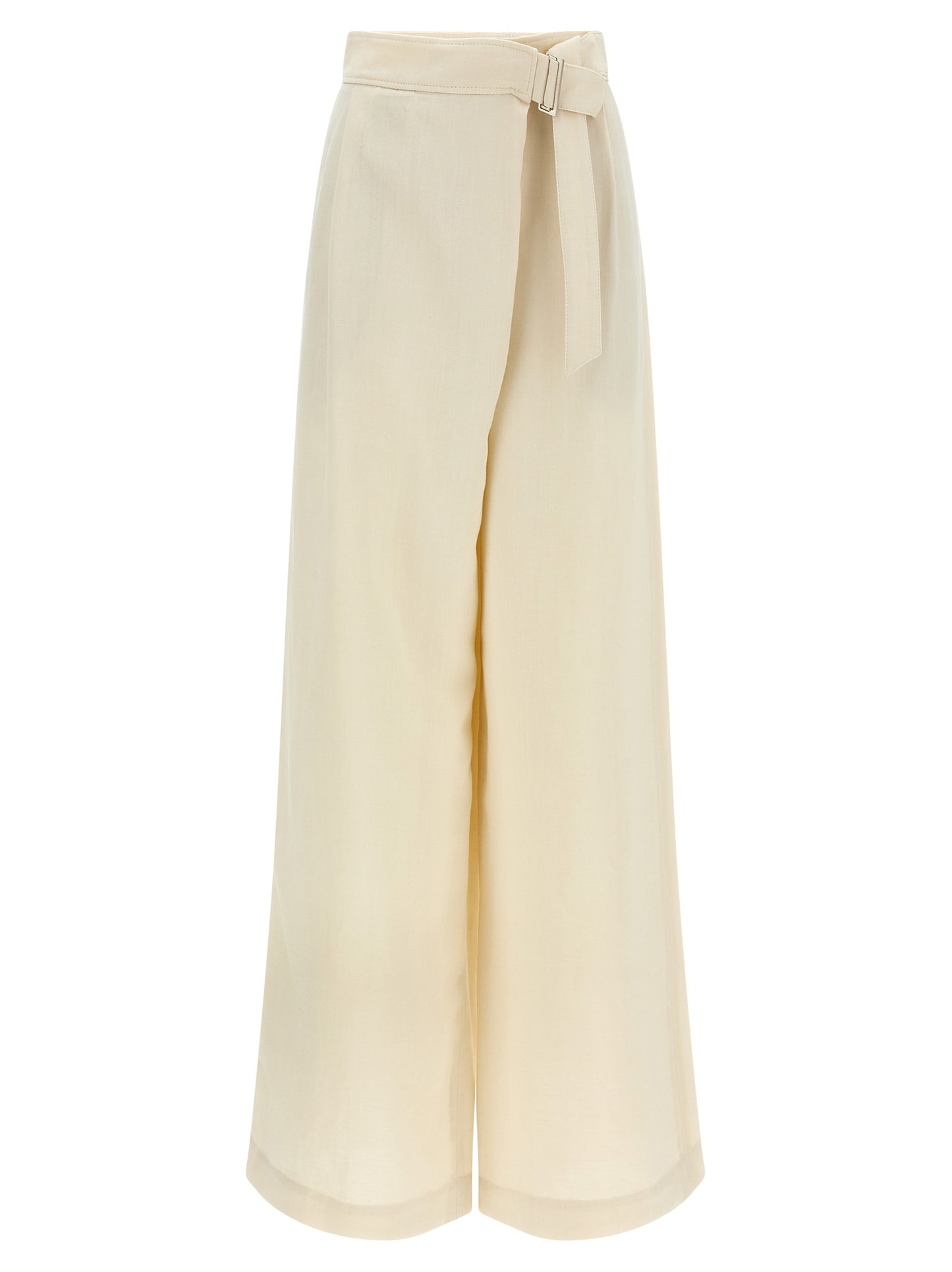 Brunello Cucinelli White Viscose Casual Pants