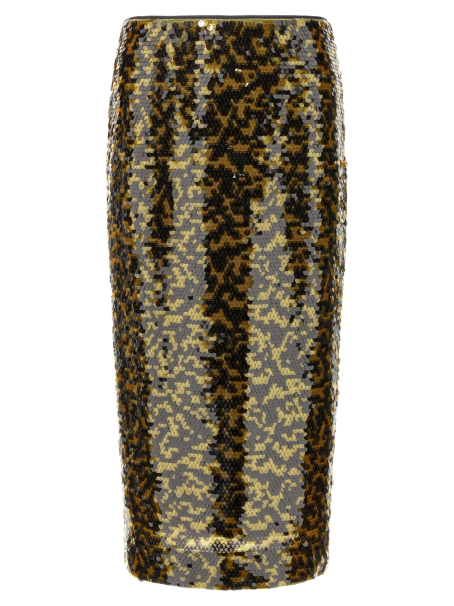Staud Multicolor Polyester Midi Skirt