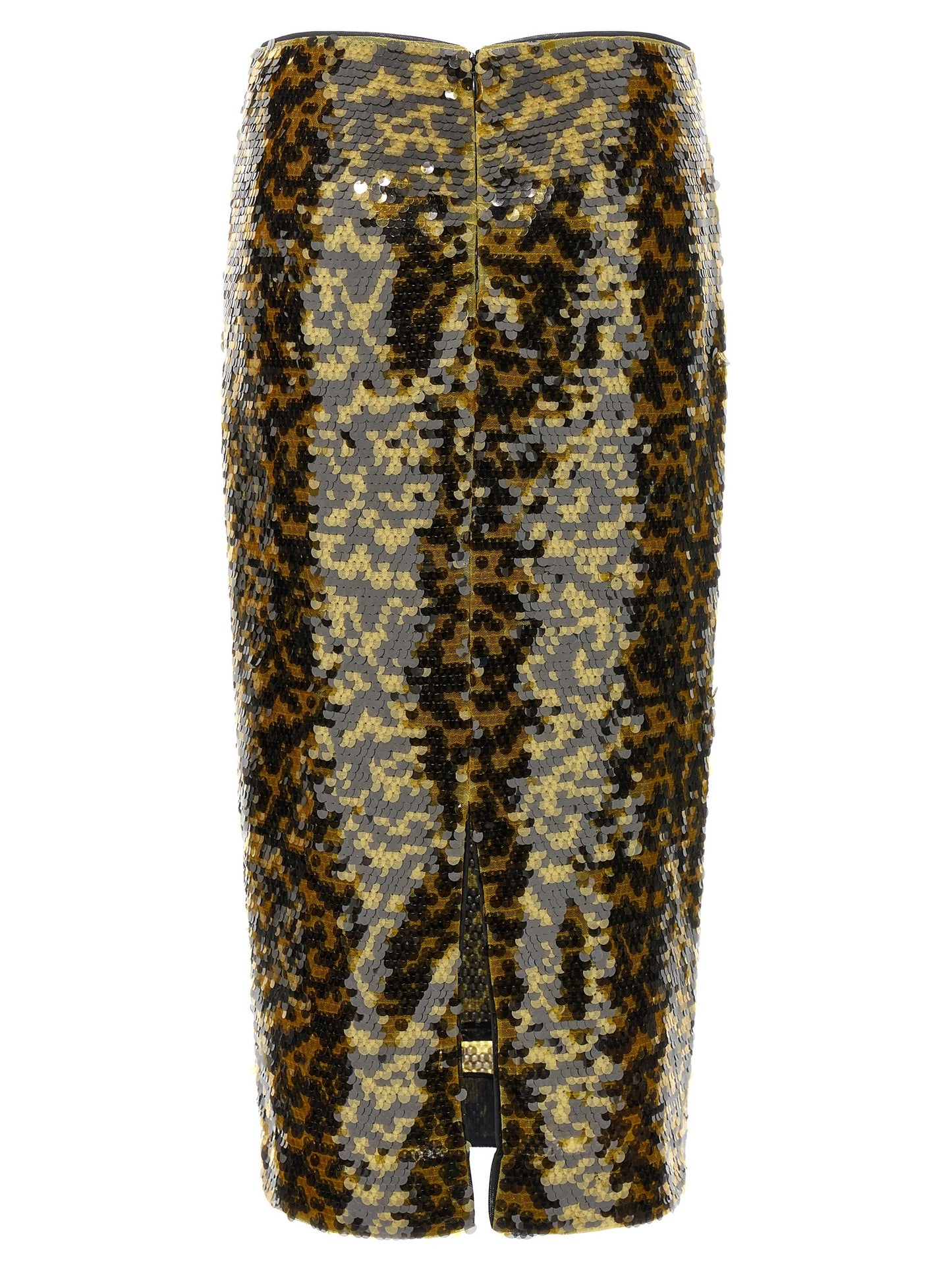 Staud Multicolor Polyester Midi Skirt