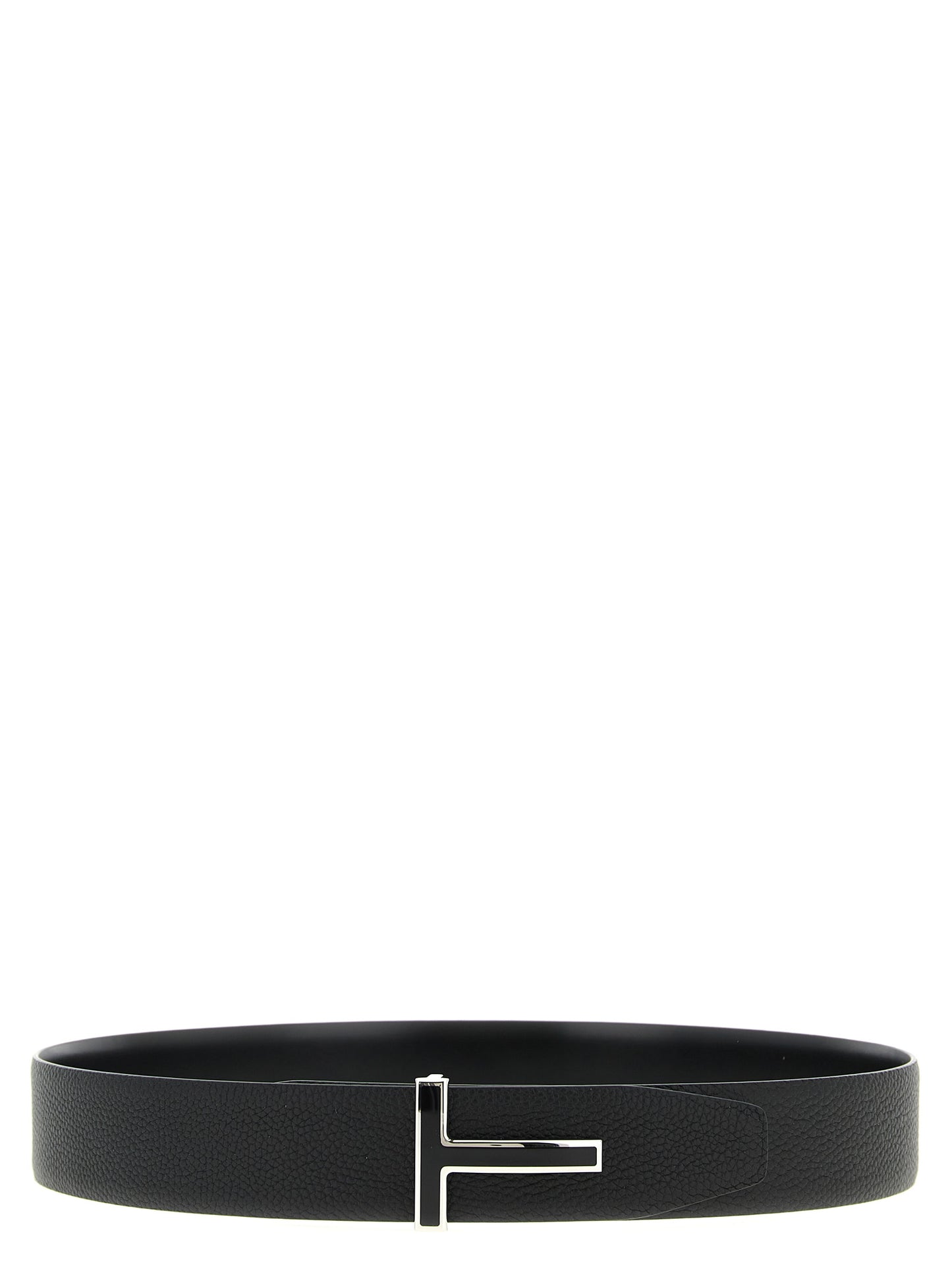 Tom Ford Black Calfskin Regular Belt