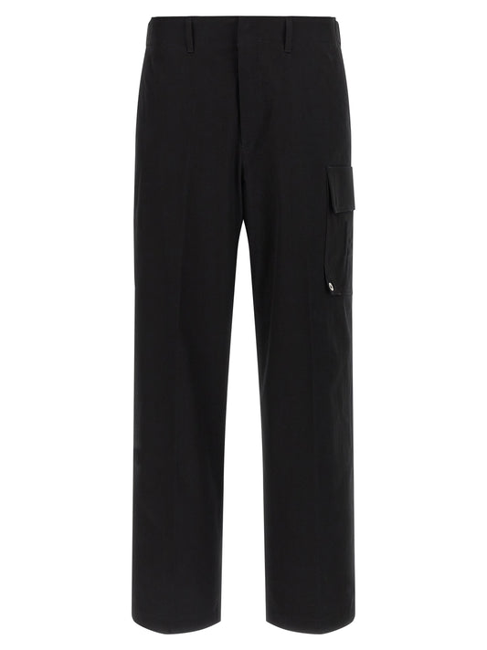 Fendi Black Cotton Cargo Pants