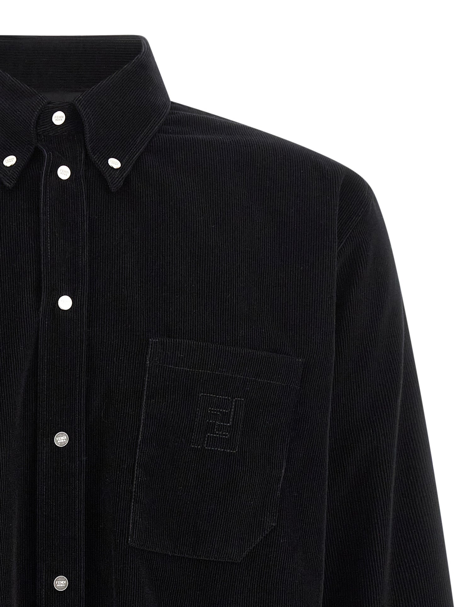 Fendi Black Cotton Blouse