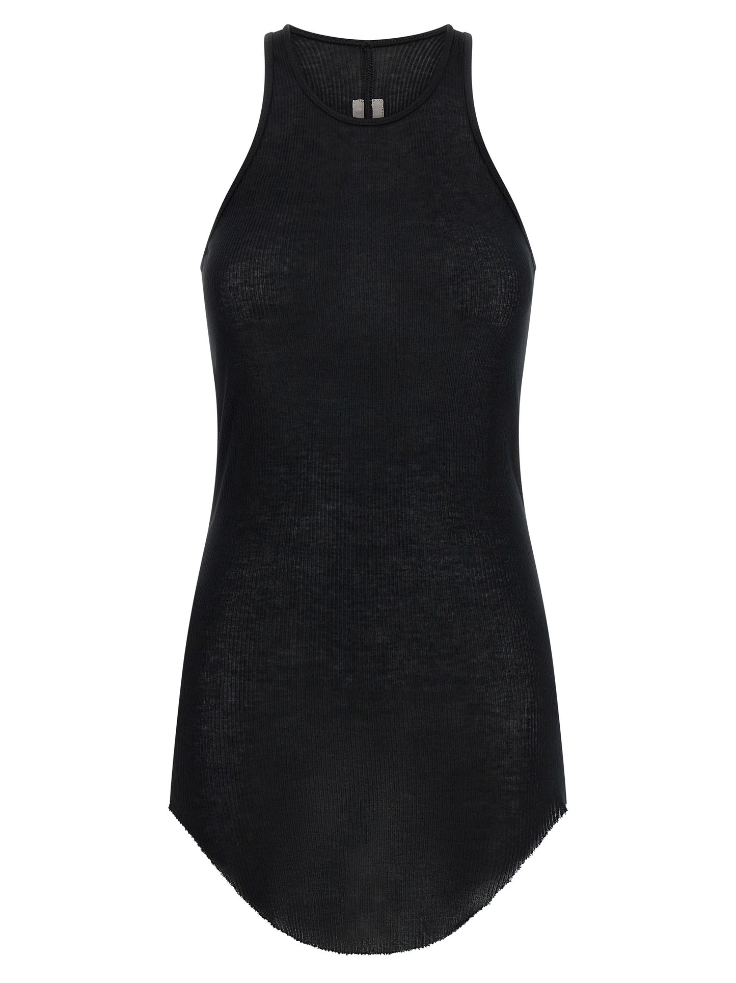 Rick Owens Black Viscose Tank Tops