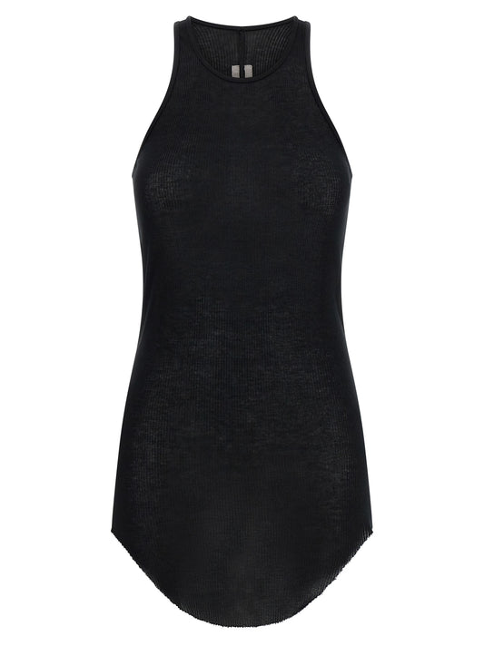 Rick Owens Black Viscose Tank Tops