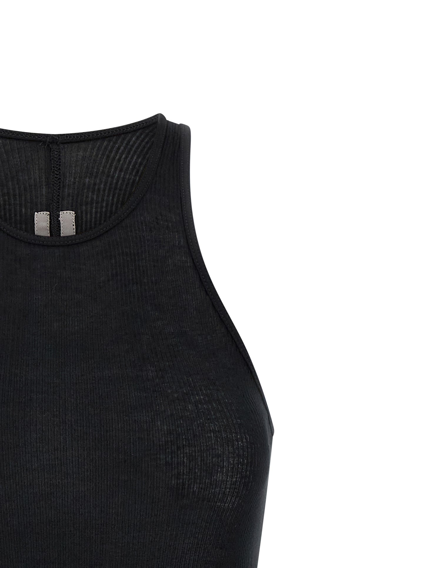 Rick Owens Black Viscose Tank Tops