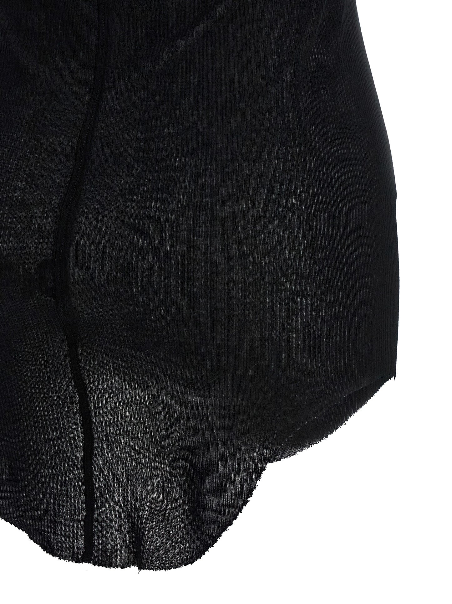 Rick Owens Black Viscose Tank Tops