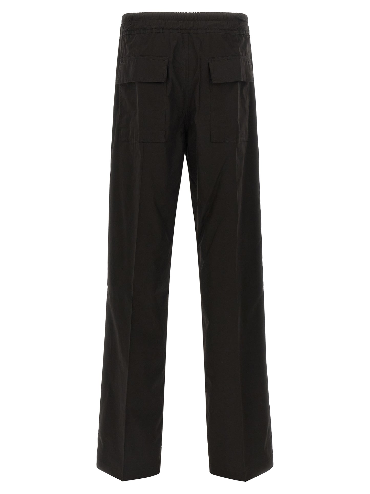 Rick Owens Black Cotton Casual Pants