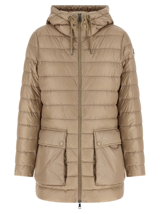 Moncler Beige Polyamide Full-Length Jacket