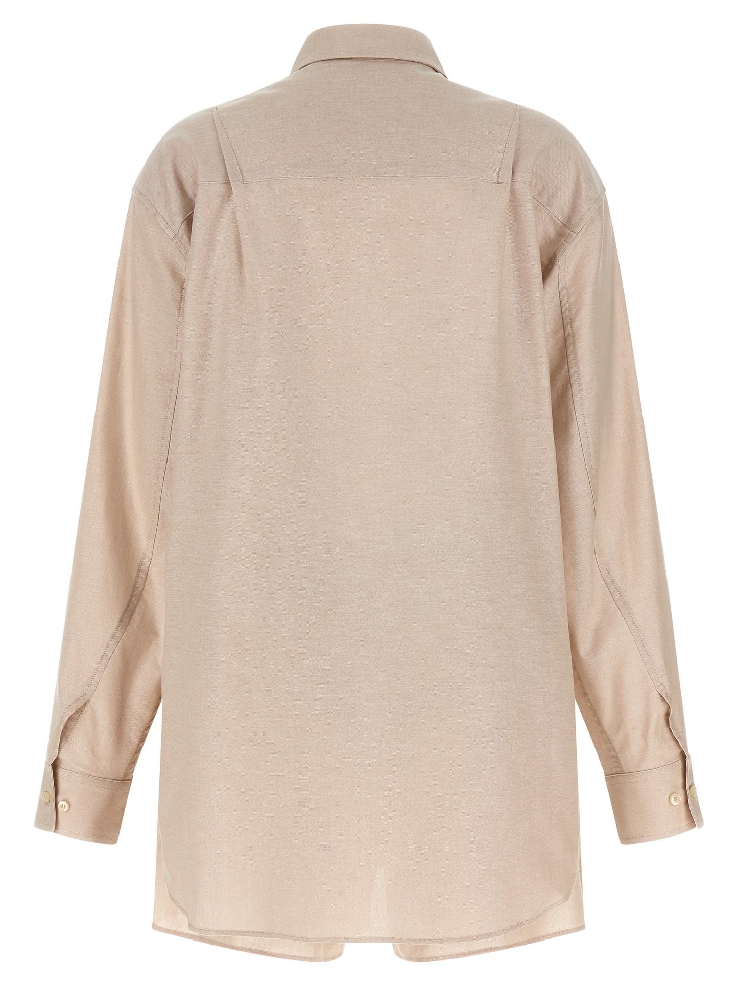 The Andamane Beige Cotton Dress Shirt